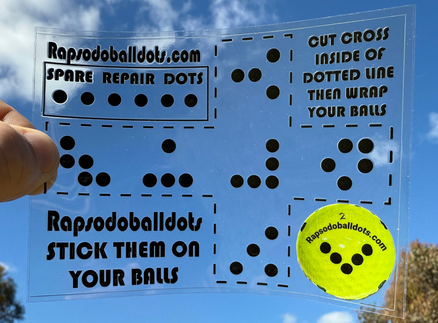 Rapsodo MLM2PRO Ball Dots Gen-2. Pack of 36